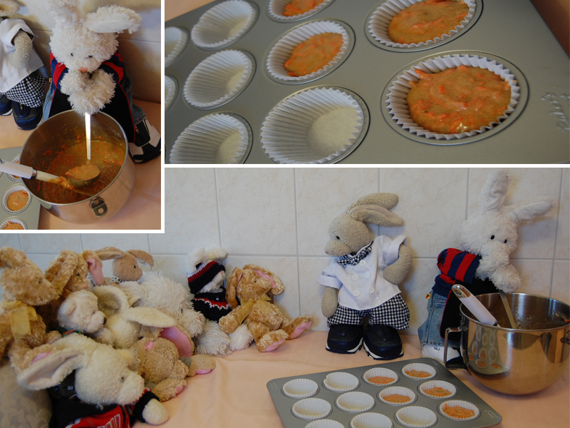 Carrot Cake with Marzipan Carrots Show Picture