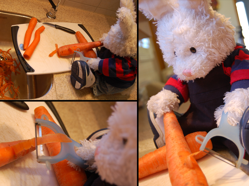 Carrot Cake with Marzipan Carrots Show Picture