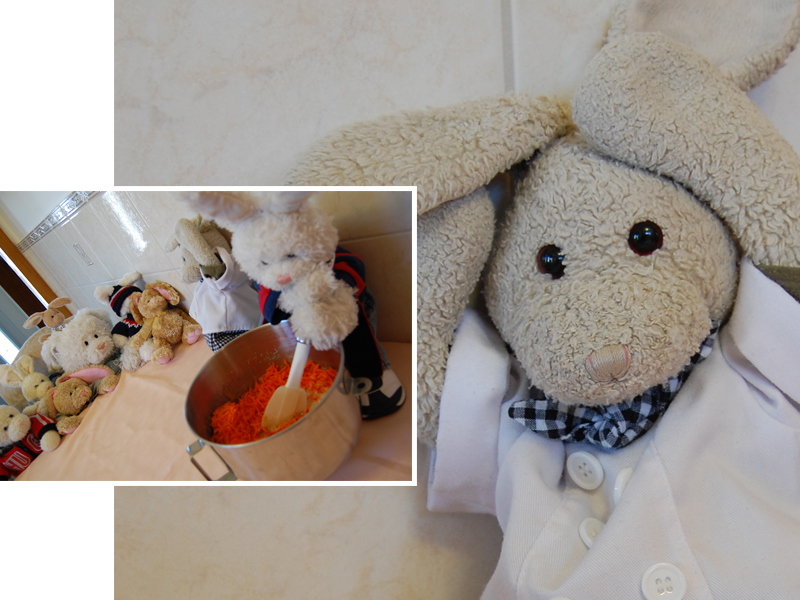 Carrot Cake with Marzipan Carrots Show Picture