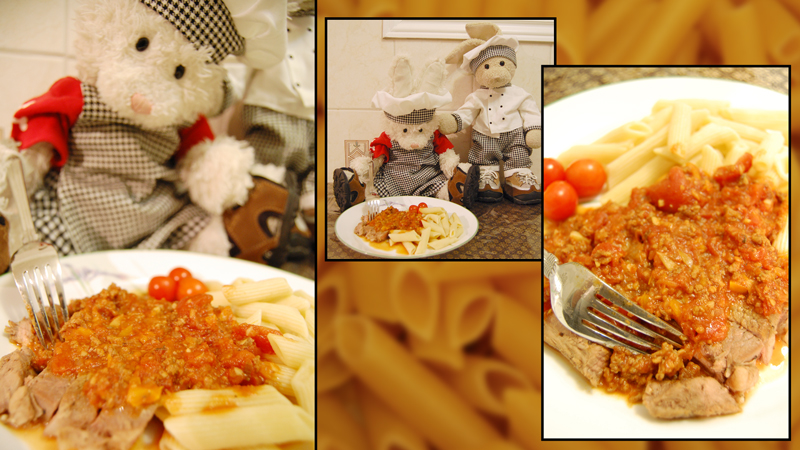 Steak Pasta Show Picture